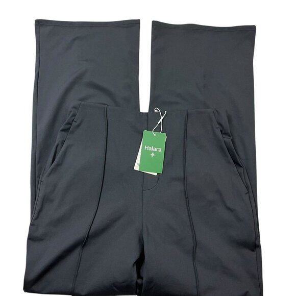 NWT Halara Pants Women's S Halo Tek Air Flare Leg Pull On Stretch Black - Picture 1 of 3